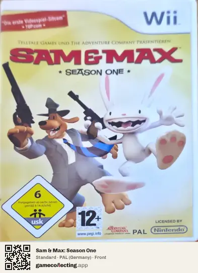 Sam & Max: Season One Nintendo Wii, Germany box front