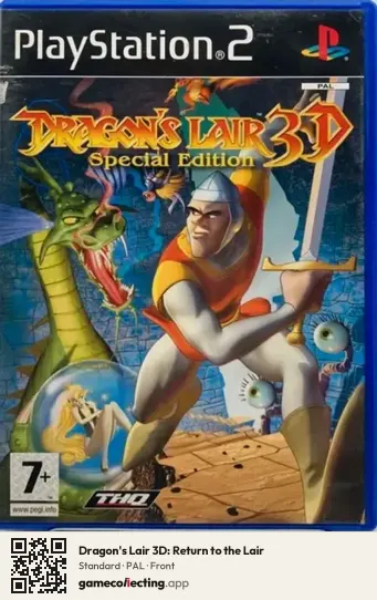 Dragon's Lair 3D: Return to the Lair PlayStation 2, PAL box front