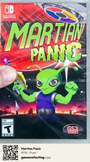 Martian Panic Nintendo Switch, NTSC box front