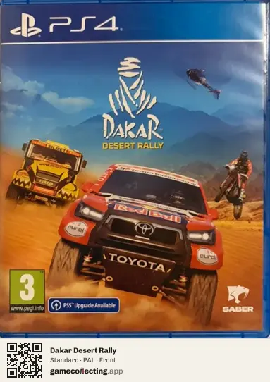 Dakar Desert Rally PlayStation 4, PAL box front