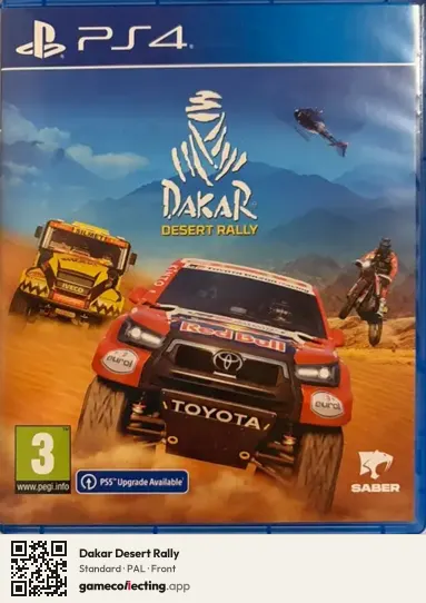 Dakar Desert Rally PlayStation 4, PAL box front