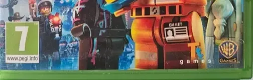 The LEGO Movie Videogame, the PEGI square on its front