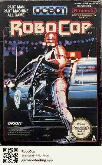 RoboCop Nintendo Entertainment System, PAL box front