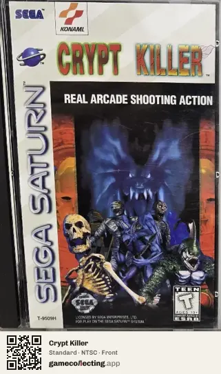 Crypt Killer Sega Saturn, NTSC box front
