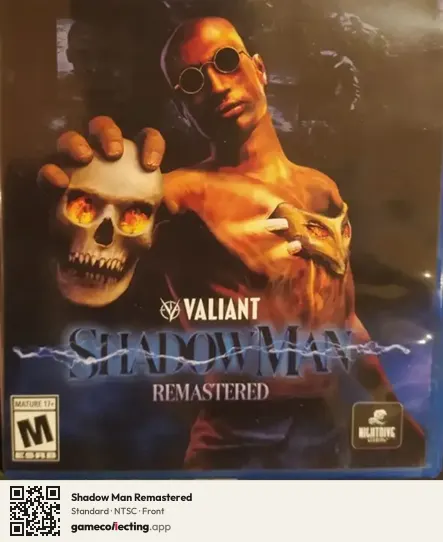 Shadow Man Remastered PlayStation 4, NTSC box front