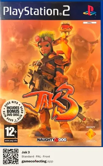 Jak 3 PlayStation 2, PAL box front