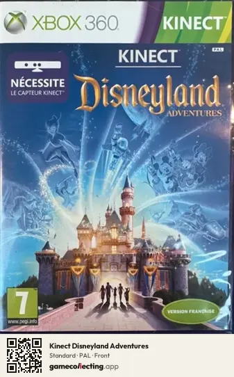 Kinect Disneyland Adventures Xbox 360, PAL box front
