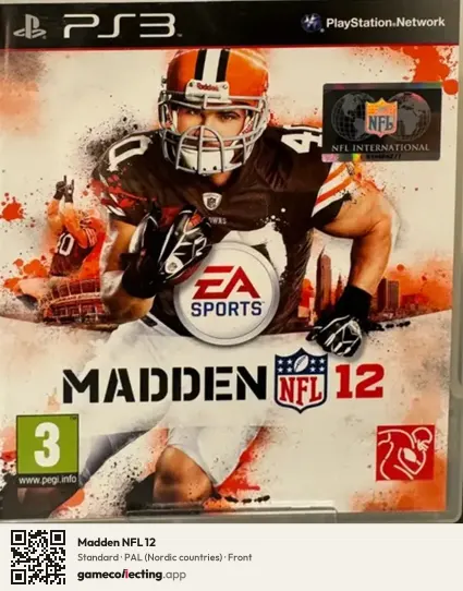 Madden NFL 12 PlayStation 3, Nordic countries box front