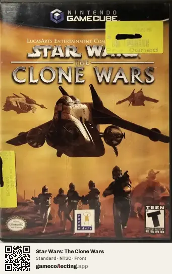 Star Wars: The Clone Wars Nintendo GameCube, NTSC box front
