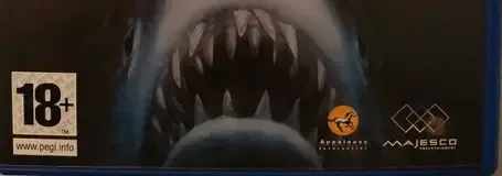 Jaws Unleashed, the PEGI square on its front