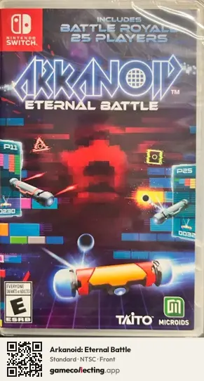 Arkanoid: Eternal Battle Nintendo Switch, NTSC box front