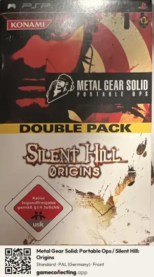Metal Gear Solid: Portable Ops / Silent Hill: Origins PlayStation Portable, Germany box front