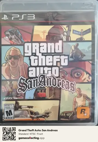 Grand Theft Auto: San Andreas PlayStation 3, NTSC box front