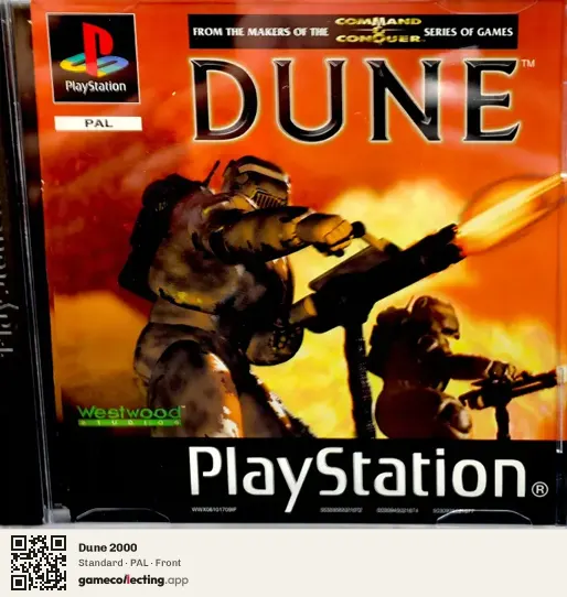 Dune 2000 PlayStation, PAL box front