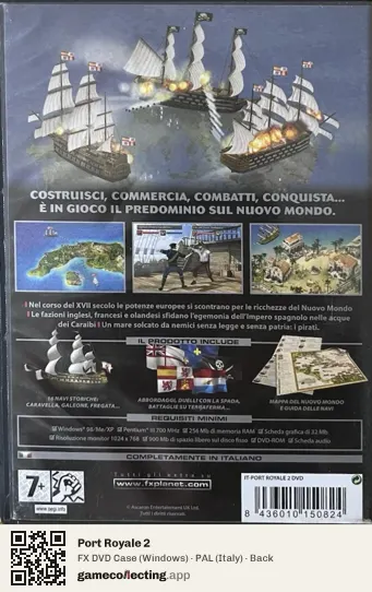 Port Royale 2 Computer, Italy box back