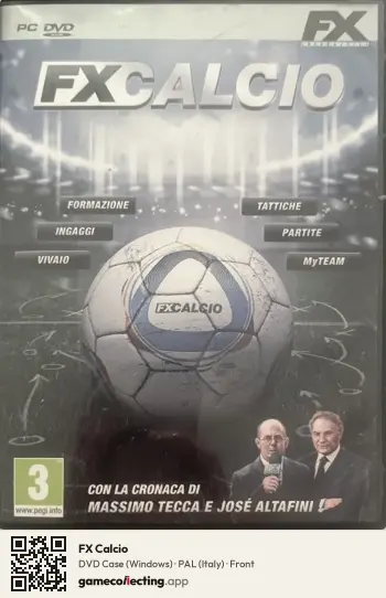 FX Calcio Computer, Italy box front
