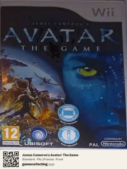 James Cameron's Avatar: The Game Nintendo Wii, France box front