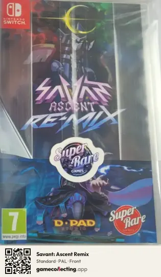 Savant: Ascent Remix Nintendo Switch, PAL box front