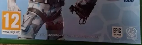 Fortnite, the PEGI square on its front