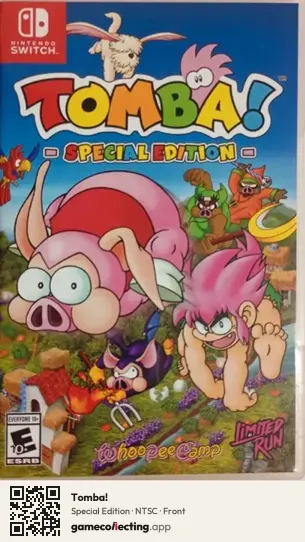 Tomba! Nintendo Switch, NTSC box front
