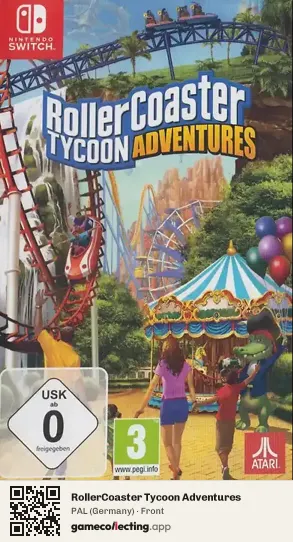 RollerCoaster Tycoon Adventures Nintendo Switch, Germany box front