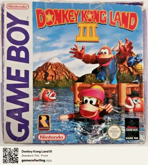 Donkey Kong Land III Game Boy, PAL box front