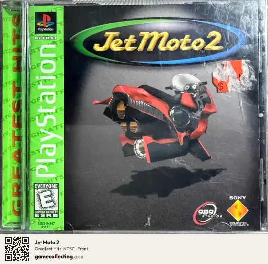 Jet Moto 2 PlayStation, NTSC box front