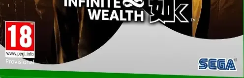 Like a Dragon: Infinite Wealth, the PEGI square on its front
