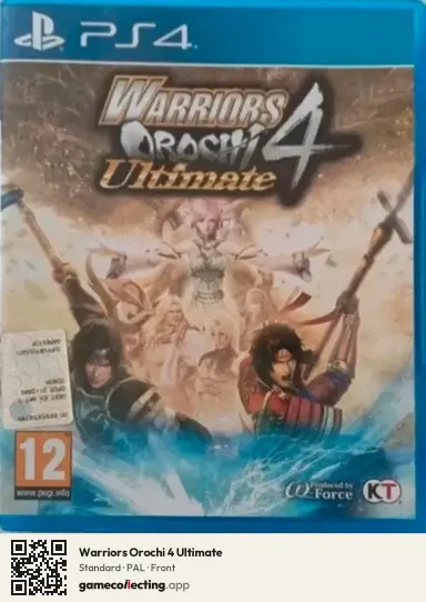 Warriors Orochi 4 Ultimate PlayStation 4, PAL box front