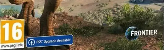Jurassic World Evolution 2, the PEGI square on its front