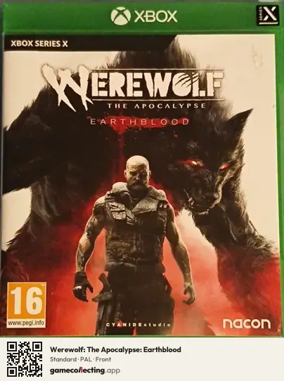 Werewolf: The Apocalypse: Earthblood Xbox Series X, PAL box front