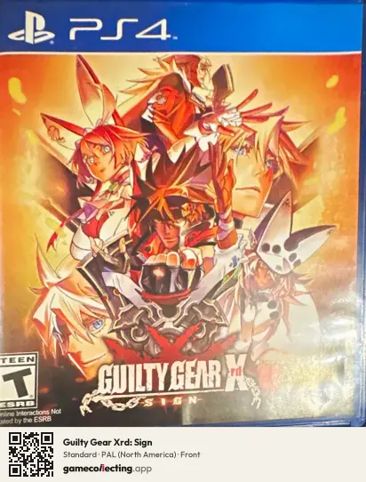 Guilty Gear Xrd: Sign PlayStation 4, North America box front