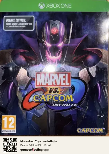 Marvel vs. Capcom: Infinite Xbox One, PAL box front