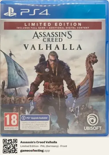 Assassin's Creed Valhalla PlayStation 4, Germany box front