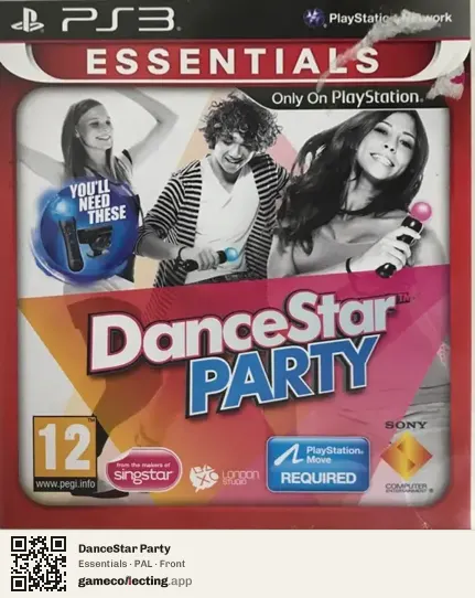 DanceStar Party PlayStation 3, PAL box front