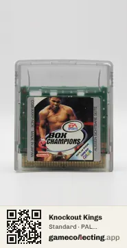Knockout Kings Game Boy Color, PAL cartridge label