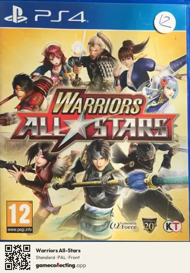 Warriors All-Stars PlayStation 4, PAL box front