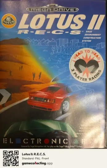 Lotus II: R.E.C.S. Sega Mega Drive / Genesis, PAL box front