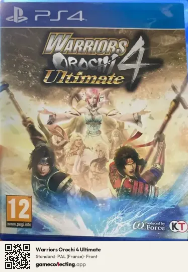 Warriors Orochi 4 Ultimate PlayStation 4, France box front