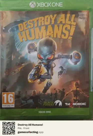 Destroy All Humans! Xbox One, PAL box front