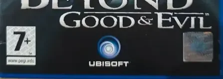 Beyond Good & Evil, the PEGI square on its front