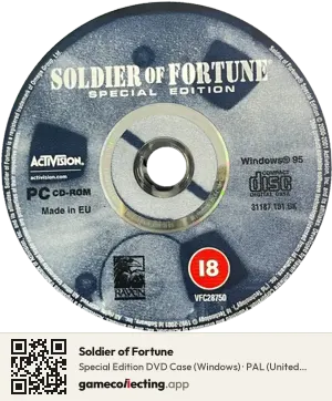 Soldier of Fortune Computer, PAL disc