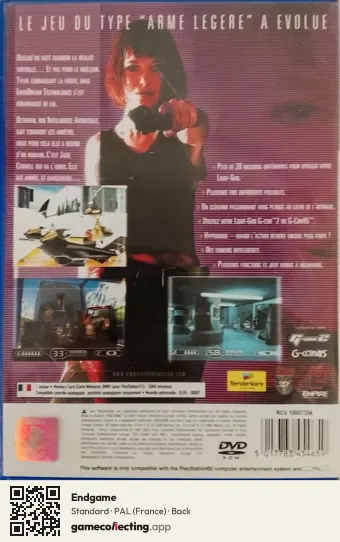 Endgame PlayStation 2, France box back