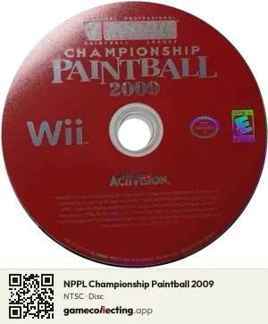 NPPL Championship Paintball 2009 Nintendo Wii, NTSC disc