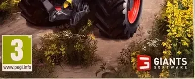 Farming Simulator 23, the PEGI square on its front