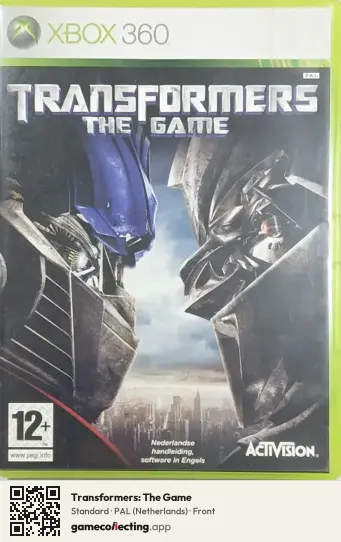 Transformers: The Game Xbox 360, Netherlands box front