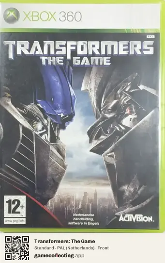 Transformers: The Game Xbox 360, Netherlands box front