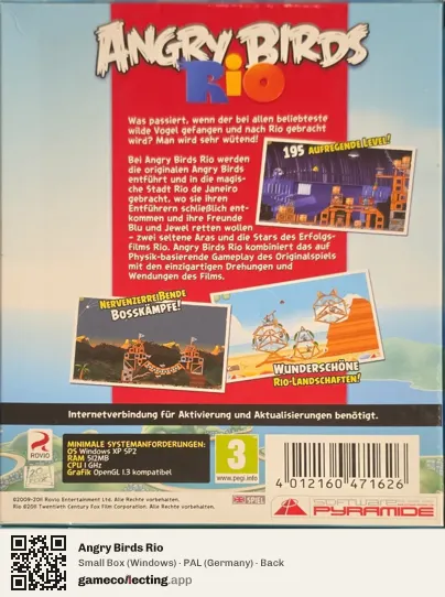 Angry Birds Rio Computer, Germany box back