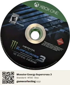 Monster Energy Supercross 3 Xbox One, NTSC disc