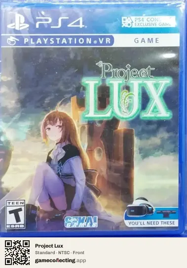 Project Lux PlayStation 4, NTSC box front